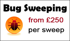 Bug Sweeping Cost in Royal Leamington Spa